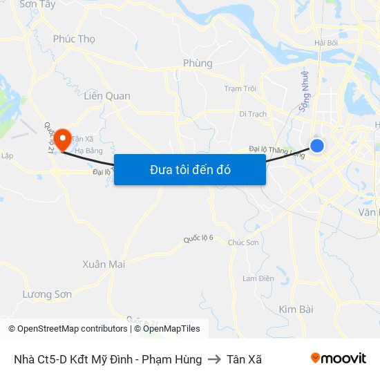 Nhà Ct5-D Kđt Mỹ Đình - Phạm Hùng to Tân Xã map