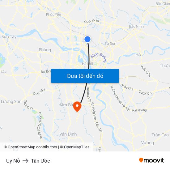 Uy Nỗ to Tân Ước map