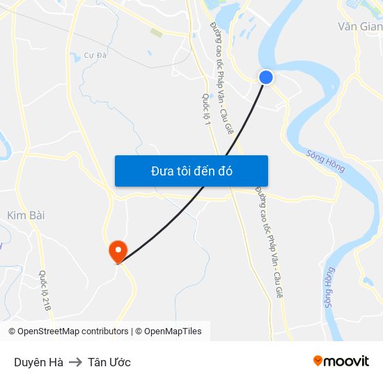 Duyên Hà to Tân Ước map