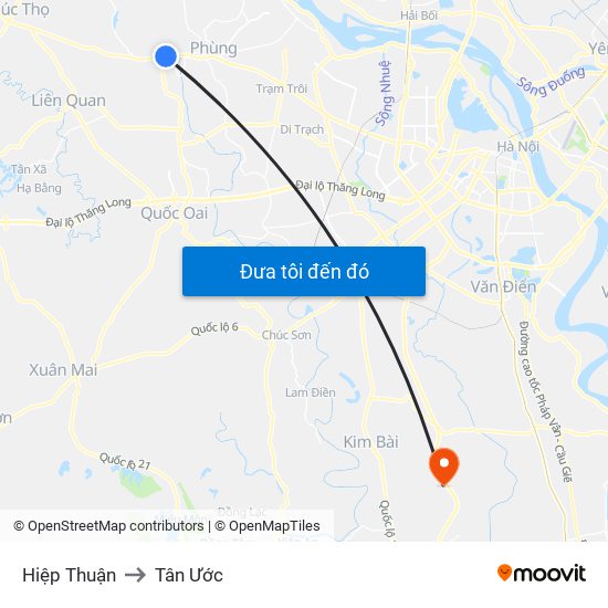 Hiệp Thuận to Tân Ước map