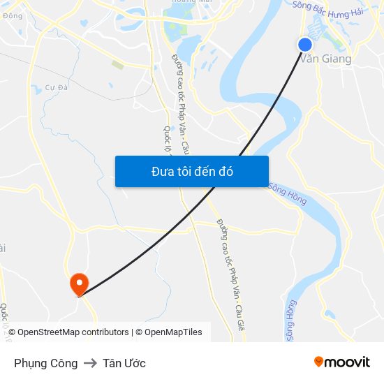 Phụng Công to Tân Ước map