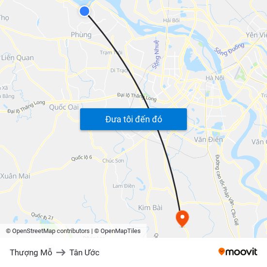 Thượng Mỗ to Tân Ước map