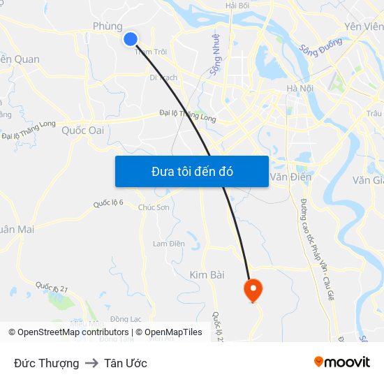 Đức Thượng to Tân Ước map