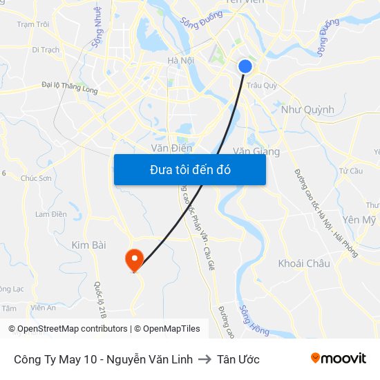 Công Ty May 10 - Nguyễn Văn Linh to Tân Ước map