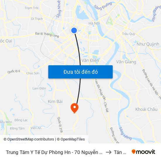 Trung Tâm Y Tế Dự Phòng Hn - 70 Nguyễn Chí Thanh to Tân Ước map