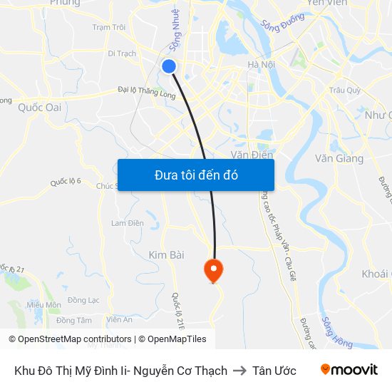Khu Đô Thị Mỹ Đình Ii- Nguyễn Cơ Thạch to Tân Ước map
