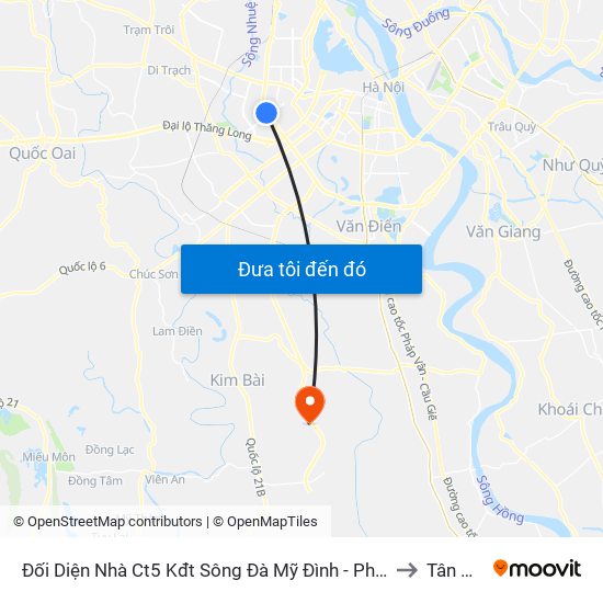Đối Diện Nhà Ct5 Kđt Sông Đà Mỹ Đình - Phạm Hùng to Tân Ước map