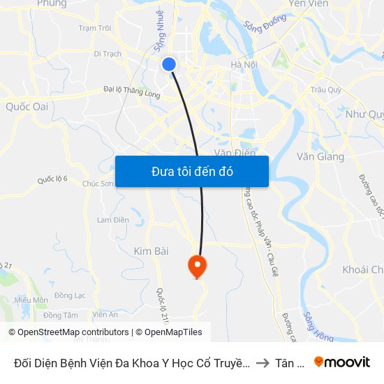 Nhà Máy Nước Mai Dịch - Phạm Hùng to Tân Ước map