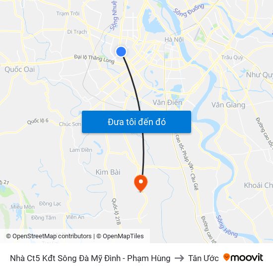 Nhà Ct5 Kđt Sông Đà Mỹ Đình - Phạm Hùng to Tân Ước map