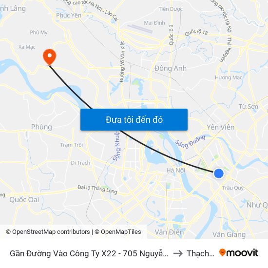 Gần Đường Vào Công Ty X22 - 705 Nguyễn Văn Linh to Thạch Đà map