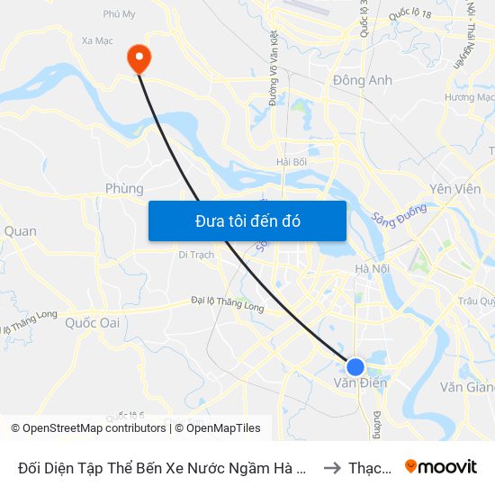 Đối Diện Tập Thể Bến Xe Nước Ngầm Hà Nội - Ngọc Hồi to Thạch Đà map