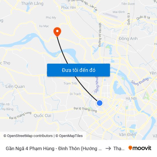 Gần Ngã 4 Phạm Hùng - Đình Thôn (Hướng Đi Khuất Duy Tiến)-Cột Sau to Thạch Đà map