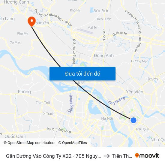 Gần Đường Vào Công Ty X22 - 705 Nguyễn Văn Linh to Tiến Thắng map