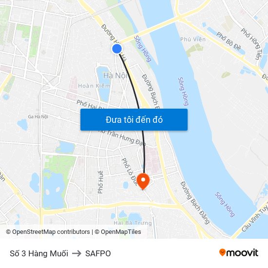 Số 3 Hàng Muối to SAFPO map