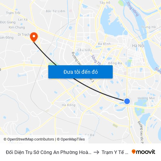 Đối Diện Trụ Sở Công An Phường Hoàng Liệt- 1277 Giải Phóng to Trạm Y Tế Vân Canh map