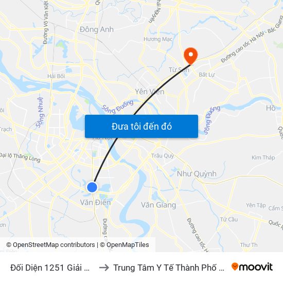 Đối Diện 1251 Giải Phóng to Trung Tâm Y Tế Thành Phố Từ Sơn map