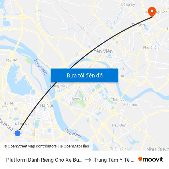 Platform Dành Riêng Cho Xe Buýt Trước Nhà 604 Trường Chinh to Trung Tâm Y Tế Thành Phố Từ Sơn map