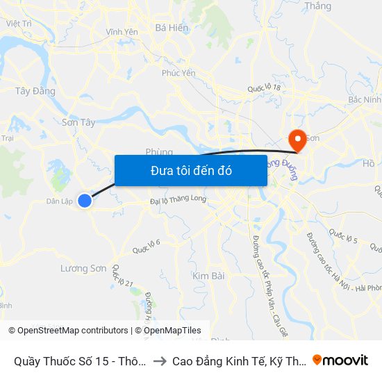 Quầy Thuốc Số 15 - Thôn 7 Xã Thạch Hòa - Ql21 to Cao Đẳng Kinh Tế, Kỹ Thuật Và Thủy Sản (Khu 2) map