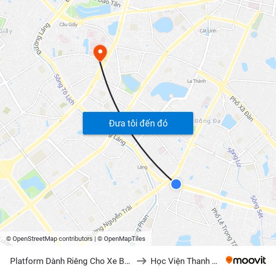 Platform Dành Riêng Cho Xe Buýt Trước Nhà 604 Trường Chinh to Học Viện Thanh Thiếu Niên Việt Nam map