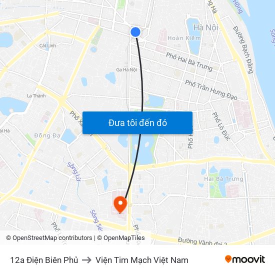 12a Điện Biên Phủ to Viện Tim Mạch Việt Nam map