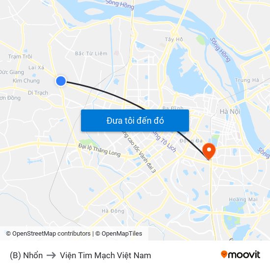 (B) Nhổn to Viện Tim Mạch Việt Nam map