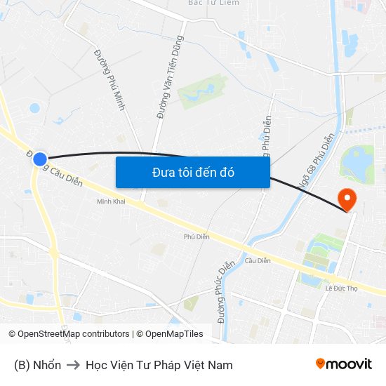 (B) Nhổn to Học Viện Tư Pháp Việt Nam map