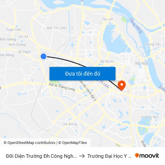 Đối Diện Trường Đh Công Nghệ Đông Á to Trường Đại Học Y Hà Nội map