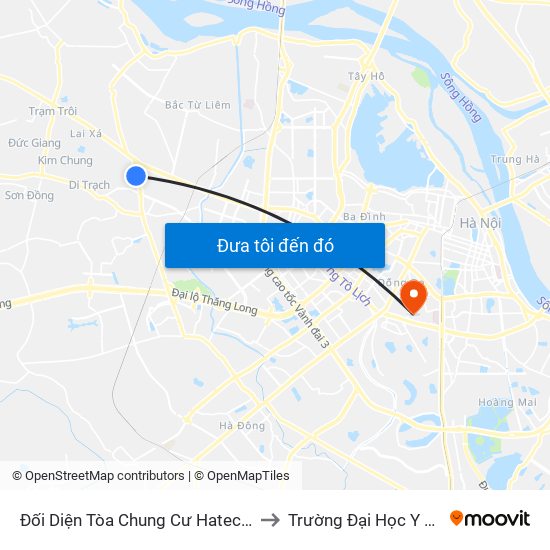 Đối Diện Tòa Chung Cư Hateco Group to Trường Đại Học Y Hà Nội map