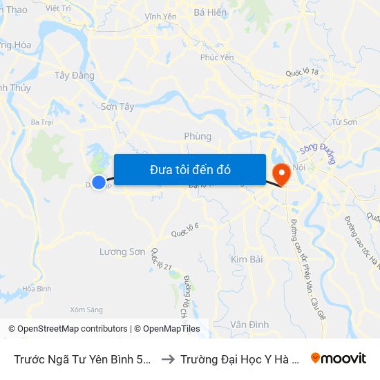 Trước Ngã Tư Yên Bình 50m to Trường Đại Học Y Hà Nội map