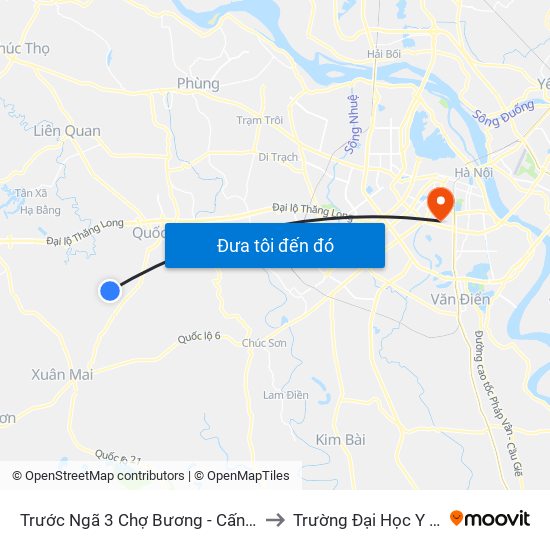 Trước Ngã 3 Chợ Bương - Cấn Hữu 30m to Trường Đại Học Y Hà Nội map