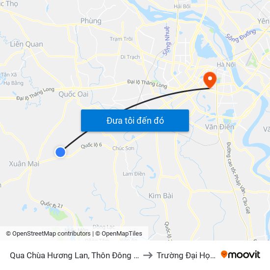 Qua Chùa Hương Lan, Thôn Đông Cựu, Đông Sơn 30m to Trường Đại Học Y Hà Nội map
