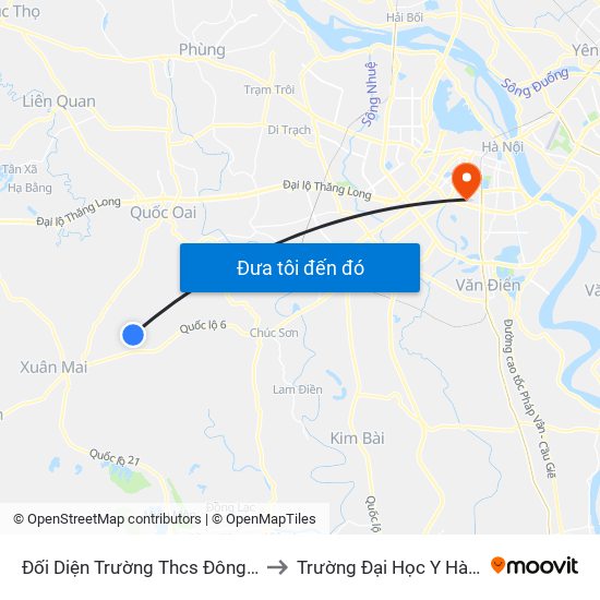 Đối Diện Trường Thcs Đông Sơn to Trường Đại Học Y Hà Nội map