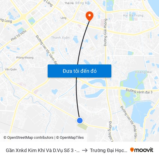 Gần Xnkd Kim Khí Và D.Vụ Số 3 - Phan Trọng Tuệ to Trường Đại Học Y Hà Nội map