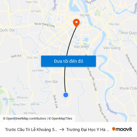 Trước Cầu Tri Lễ  Khoảng 50m to Trường Đại Học Y Hà Nội map