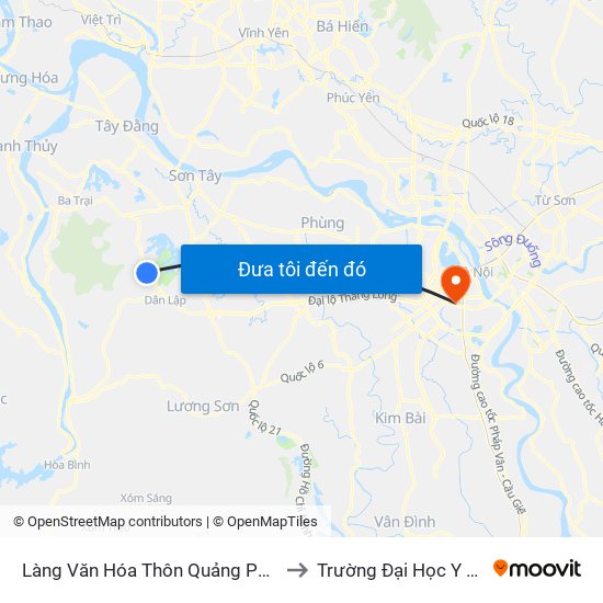 Làng Văn Hóa Thôn Quảng Phúc, Đt87 to Trường Đại Học Y Hà Nội map