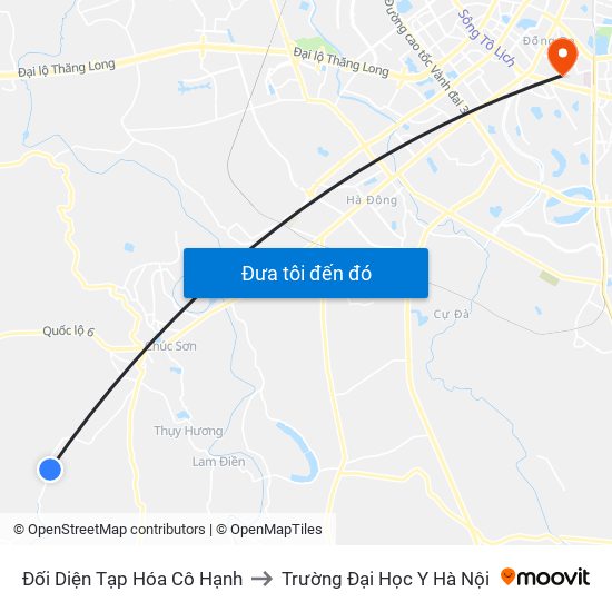 Đối Diện Tạp Hóa Cô Hạnh to Trường Đại Học Y Hà Nội map