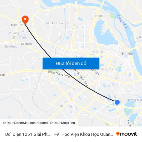 Đối Diện 1251 Giải Phóng to Học Viện Khoa Học Quân Sự map