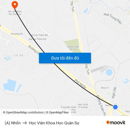 (A) Nhổn to Học Viện Khoa Học Quân Sự map