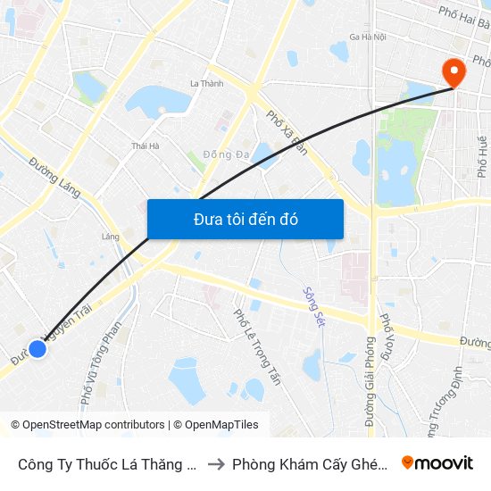 Công Ty Thuốc Lá Thăng Long - 235 Nguyễn Trãi to Phòng Khám Cấy Ghép Tóc Y Học Quốc Tế map