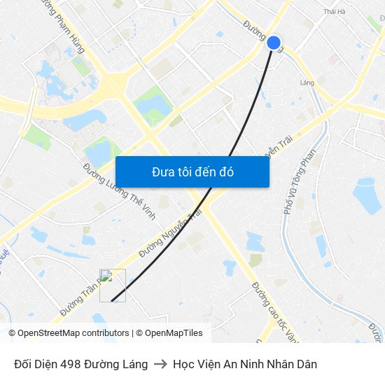 Đối Diện 498 Đường Láng to Học Viện An Ninh Nhân Dân map