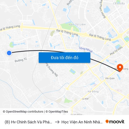 (B) Hv Chính Sách Và Phát Triển to Học Viện An Ninh Nhân Dân map