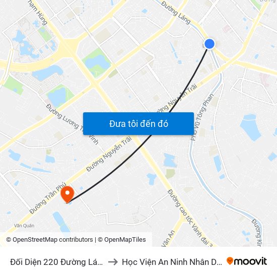 Đối Diện 220 Đường Láng to Học Viện An Ninh Nhân Dân map