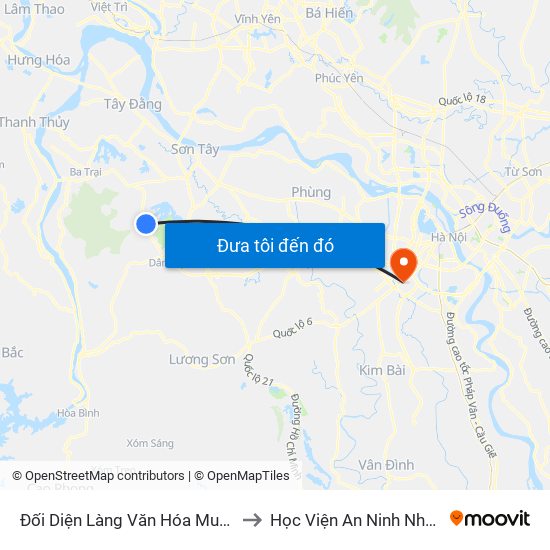 Đối Diện Làng Văn Hóa Muỗi, Đt87 to Học Viện An Ninh Nhân Dân map