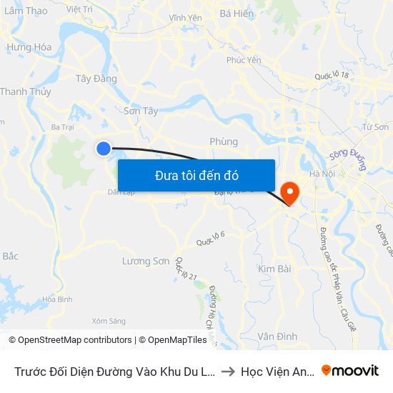 Trước Đối Diện Đường Vào Khu Du Lịch Khoang Sanh, Suối Tiên 70m, Đt87 to Học Viện An Ninh Nhân Dân map