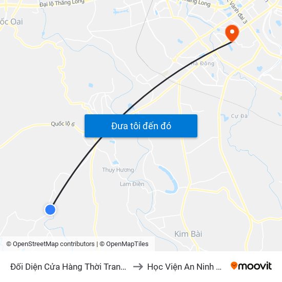 Đối Diện Cửa Hàng Thời Trang Yến Duyên to Học Viện An Ninh Nhân Dân map