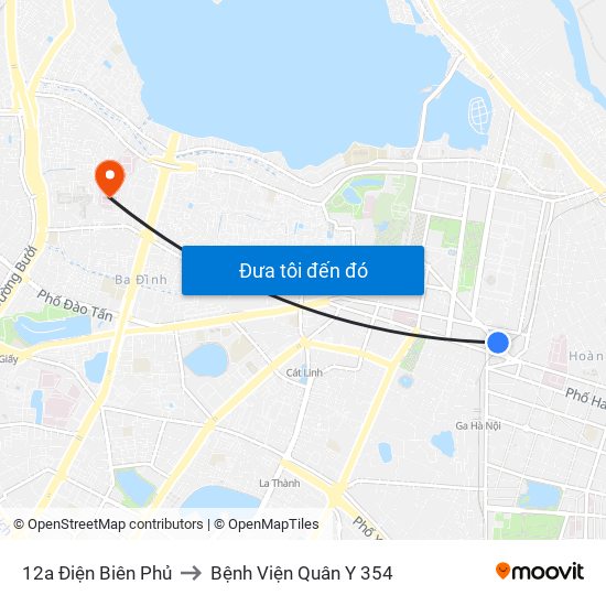 12a Điện Biên Phủ to Bệnh Viện Quân Y 354 map