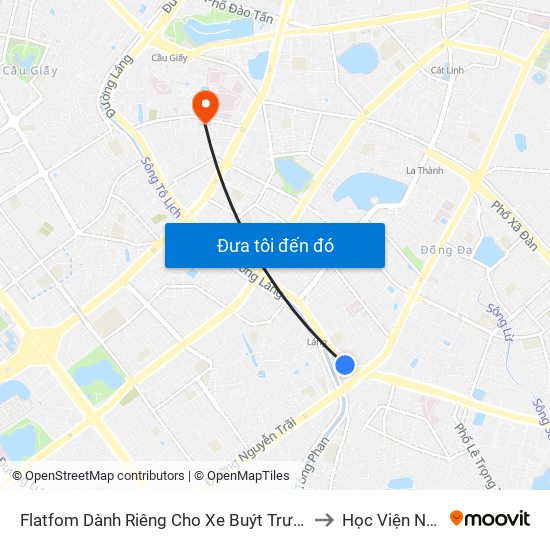 Flatfom Dành Riêng Cho Xe Buýt Trước Nhà 45 Đường Láng to Học Viện Ngoại Giao map