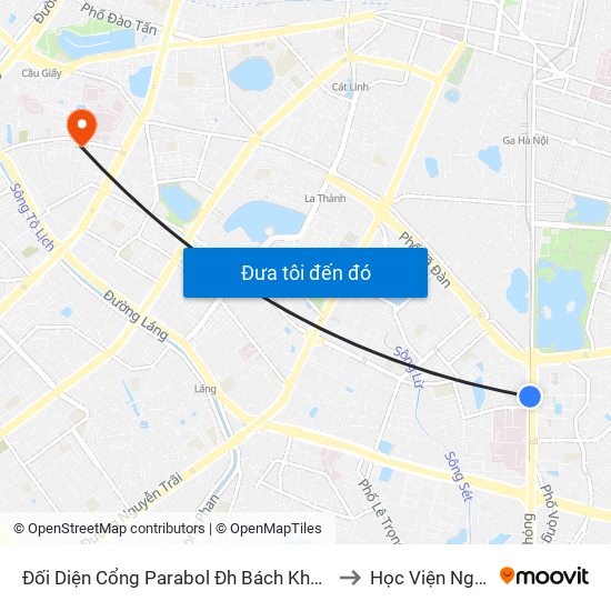 Đối Diện Cổng Parabol Đh Bách Khoa - 64 Giải Phóng to Học Viện Ngoại Giao map