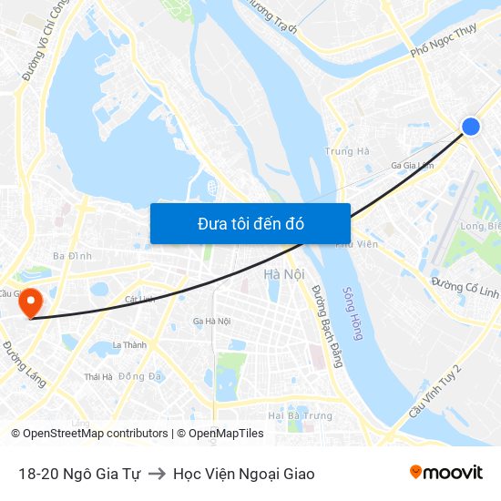 18-20 Ngô Gia Tự to Học Viện Ngoại Giao map