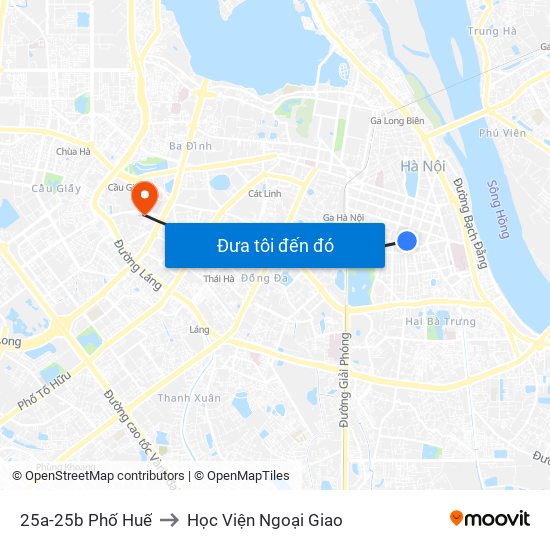 25a-25b Phố Huế to Học Viện Ngoại Giao map